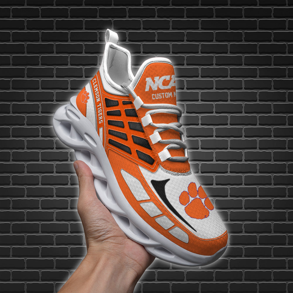 Ideafootwear Clemson Tigers NCAA Max Soul Shoes Sneakers For Men And Women