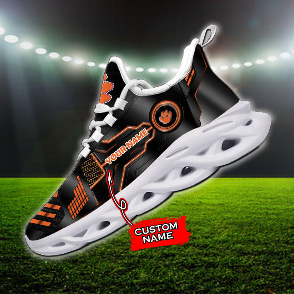 Ideafootwear Clemson Tigers NCAA Max Soul Shoes Sneakers For Men And Women