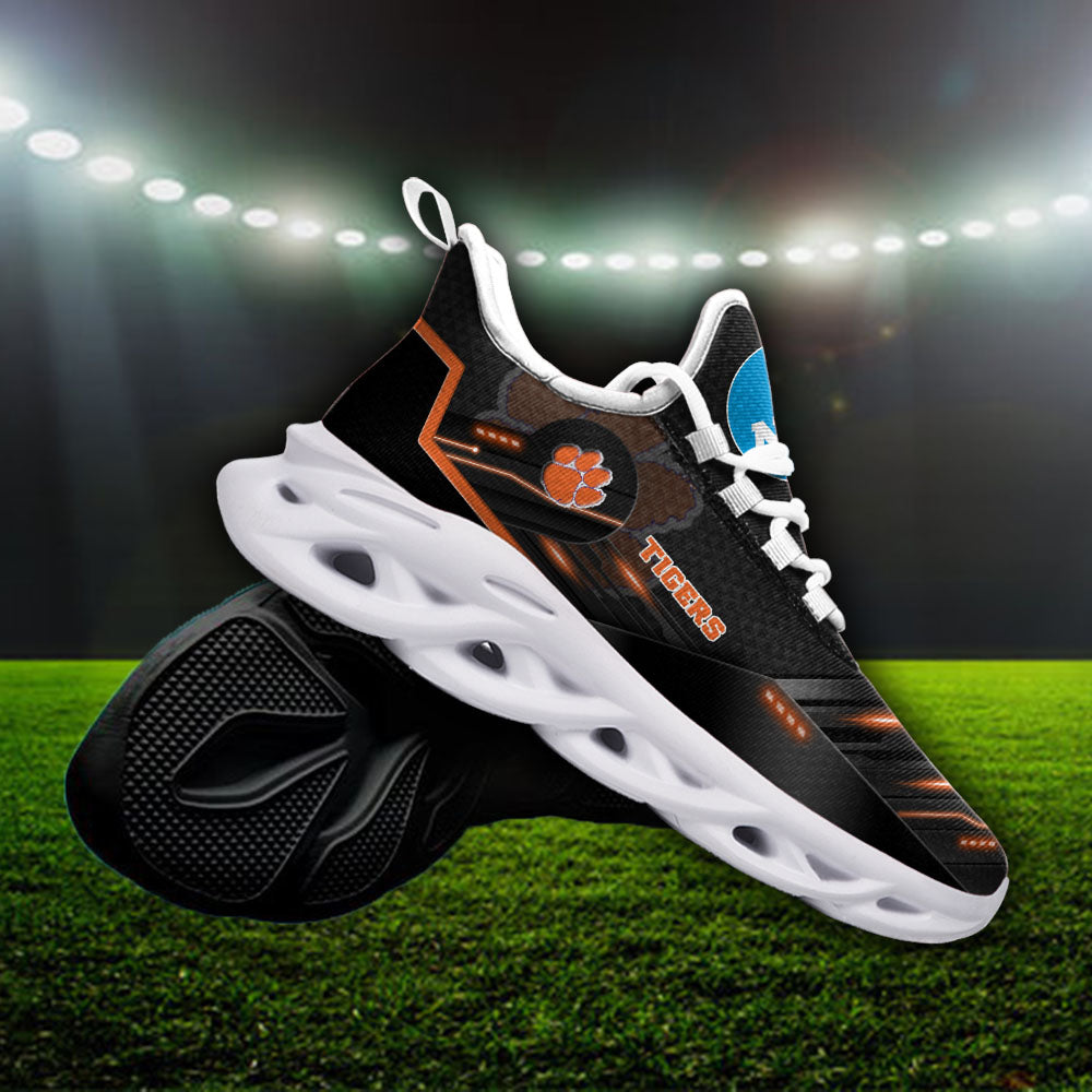 Ideafootwear Clemson Tigers NCAA Max Soul Shoes Sneakers For Men And Women