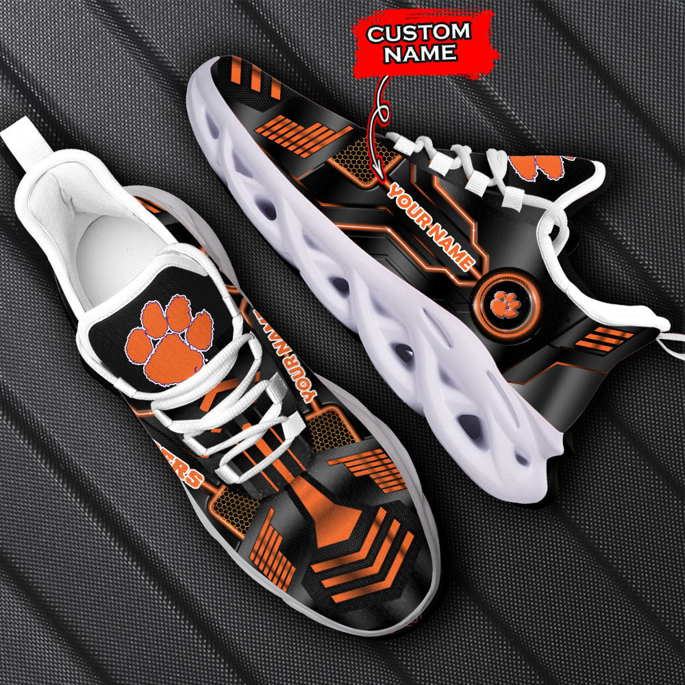 Ideafootwear Clemson Tigers NCAA Max Soul Shoes Sneakers For Men And Women
