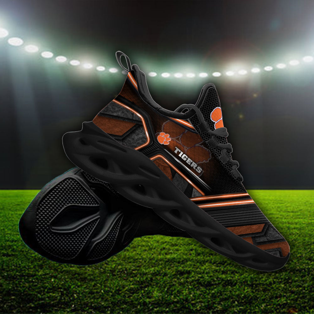 Ideafootwear Clemson Tigers NCAA Max Soul Shoes Sneakers For Men And Women