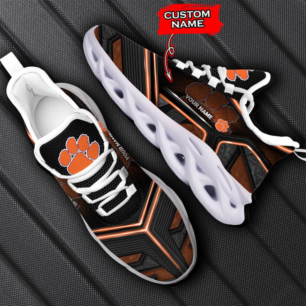 Ideafootwear Clemson Tigers NCAA Max Soul Shoes Sneakers For Men And Women