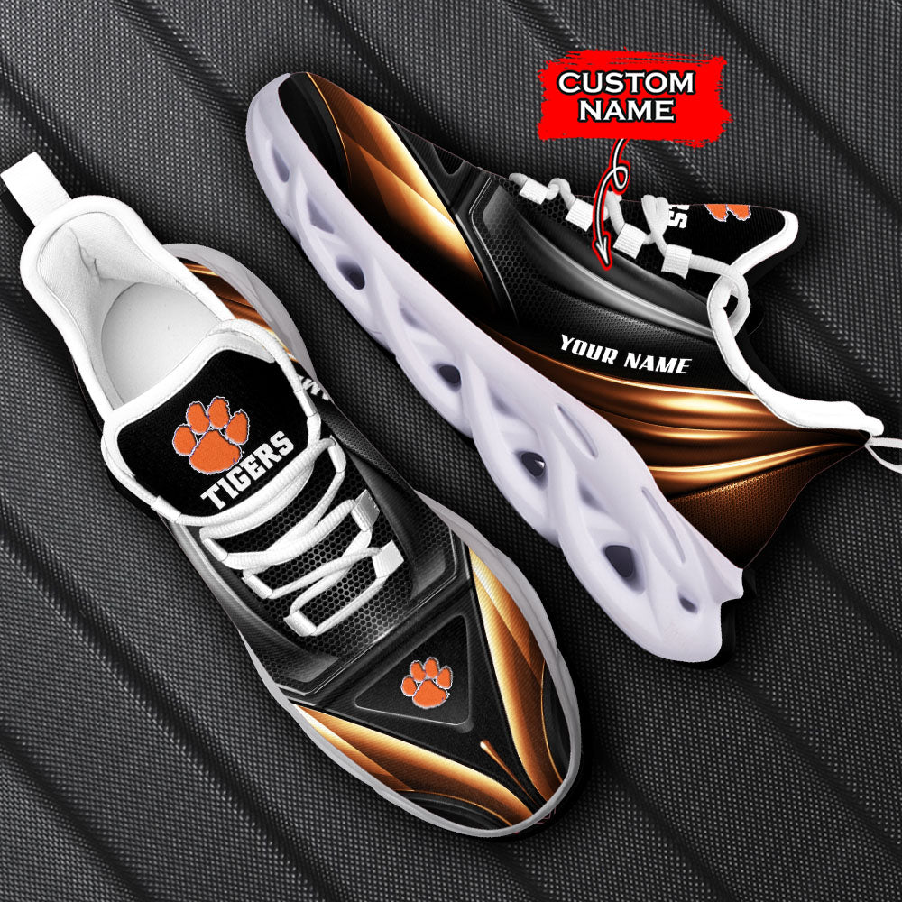 Ideafootwear Clemson Tigers NCAA Max Soul Shoes Sneakers For Men And Women