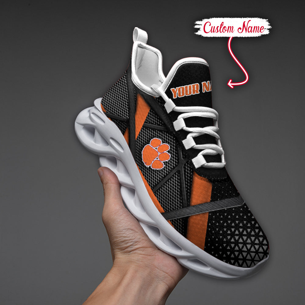 Ideafootwear Clemson Tigers NCAA Max Soul Shoes Sneakers For Men And Women
