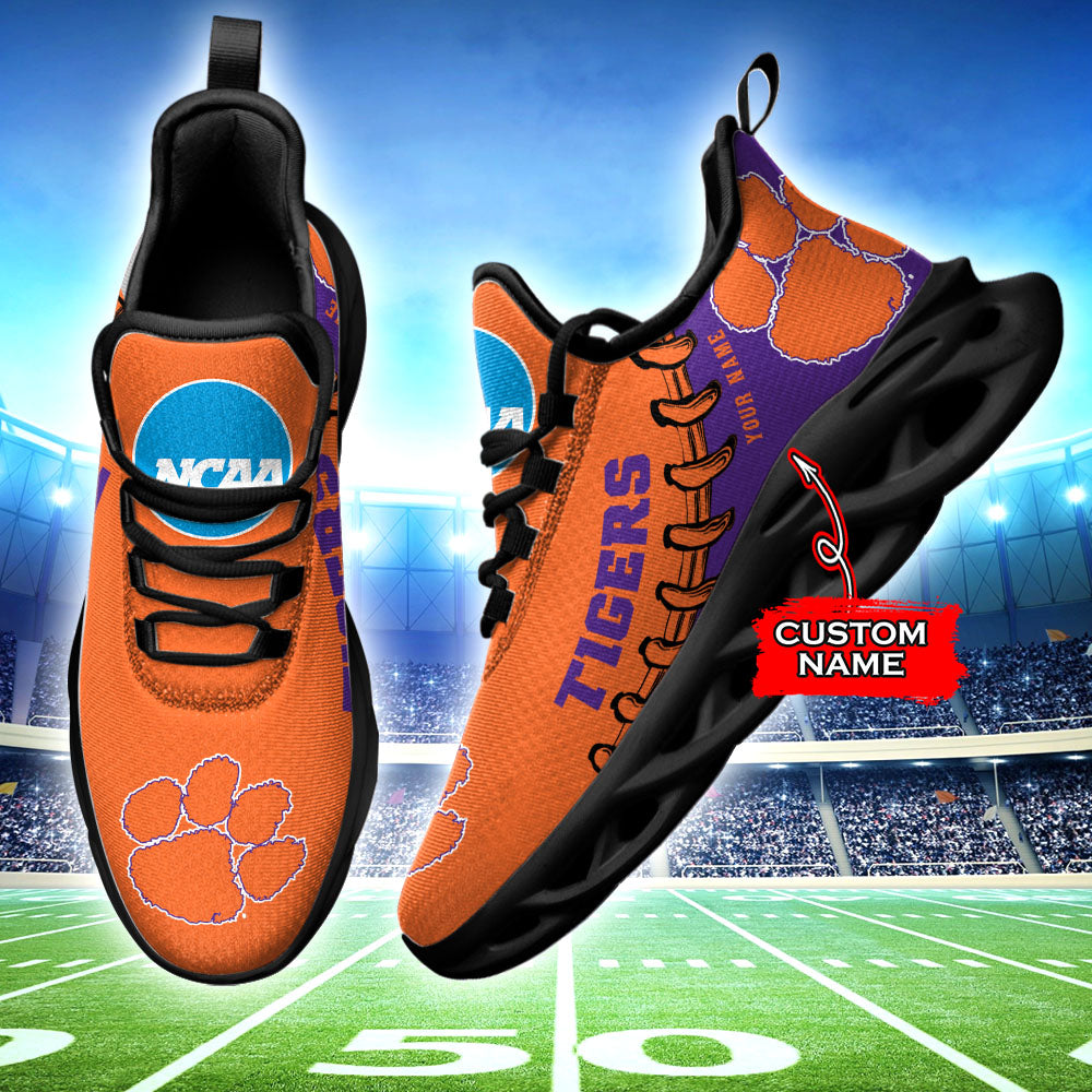 Ideafootwear Clemson Tigers NCAA Max Soul Shoes Sneakers For Men And Women