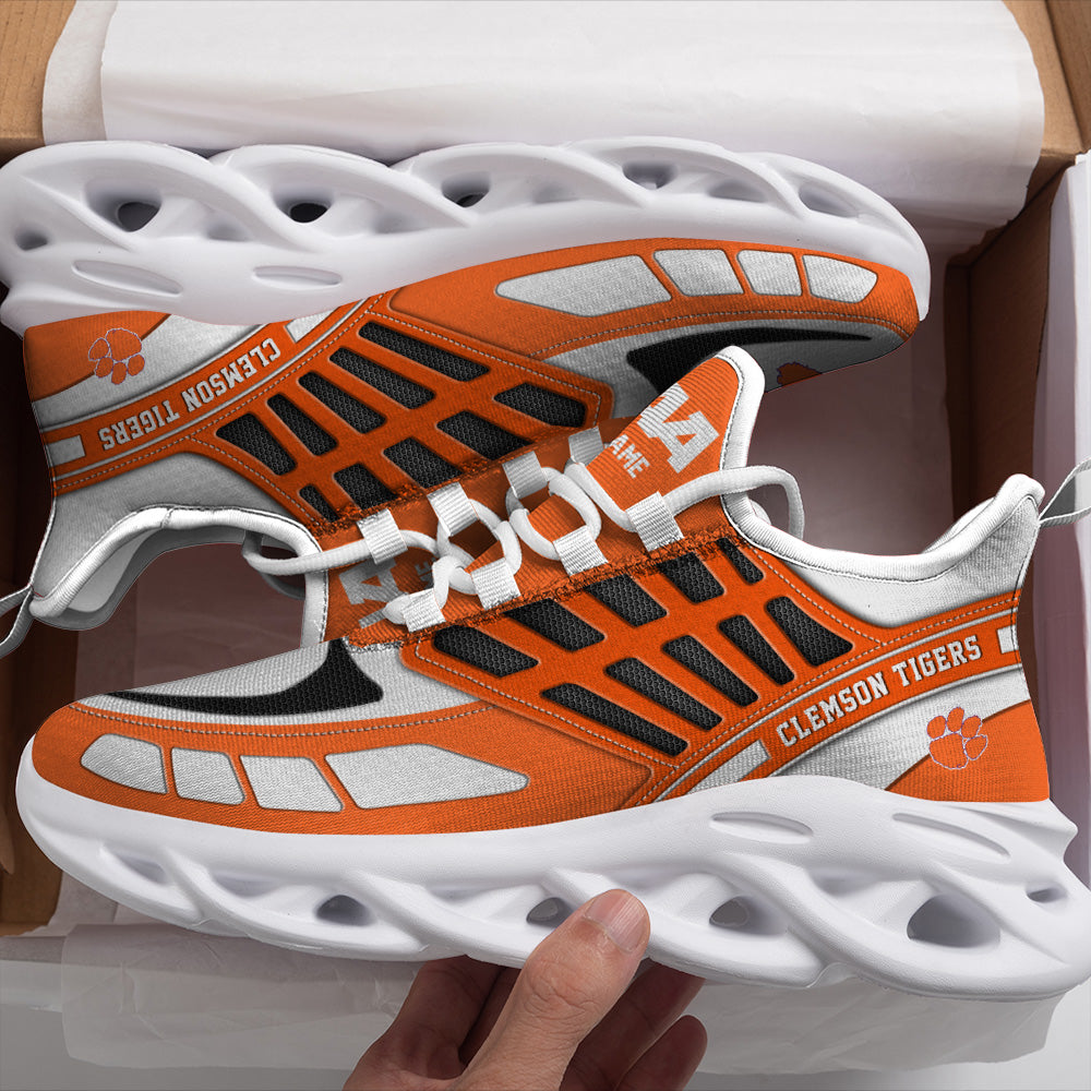 Ideafootwear Clemson Tigers NCAA Max Soul Shoes Sneakers For Men And Women