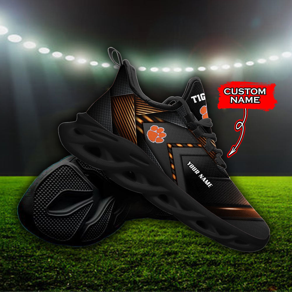 Ideafootwear Clemson Tigers NCAA Max Soul Shoes Sneakers For Men And Women