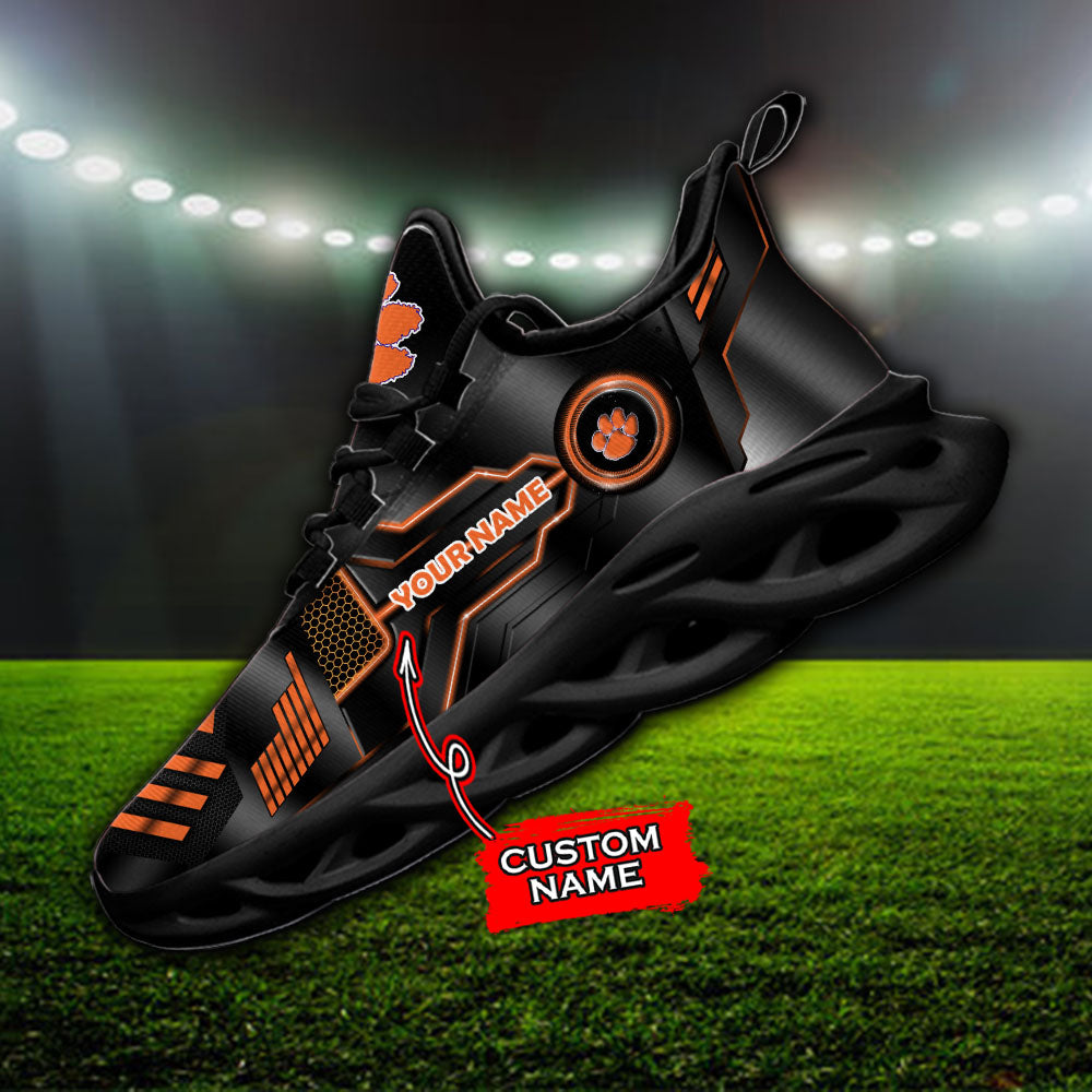 Ideafootwear Clemson Tigers NCAA Max Soul Shoes Sneakers For Men And Women