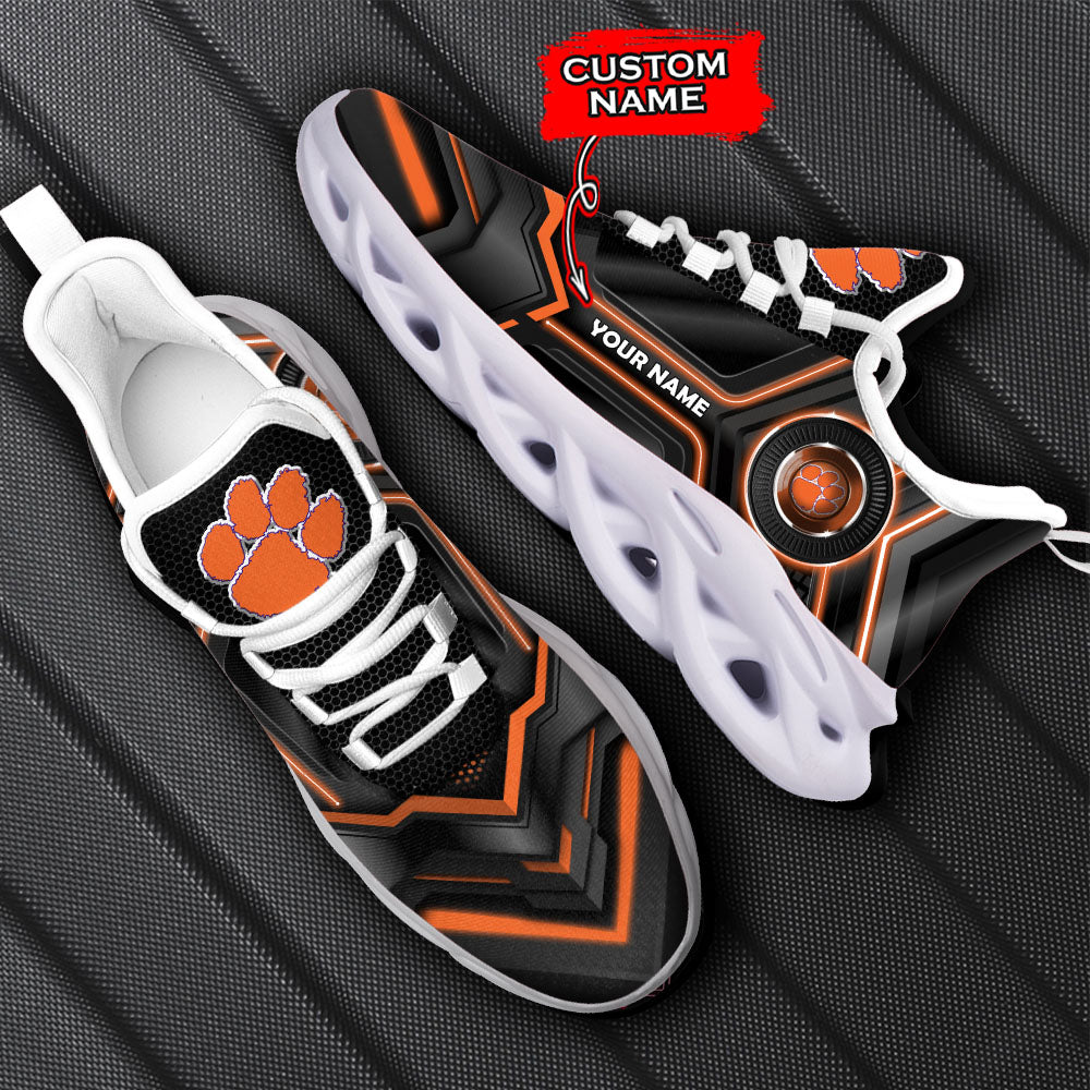 Ideafootwear Clemson Tigers NCAA Max Soul Shoes Sneakers For Men And Women