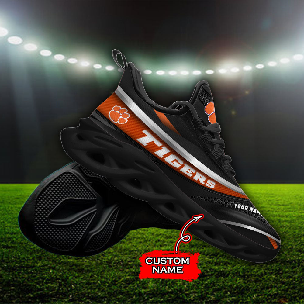 Ideafootwear Clemson Tigers NCAA Max Soul Shoes Sneakers For Men And Women