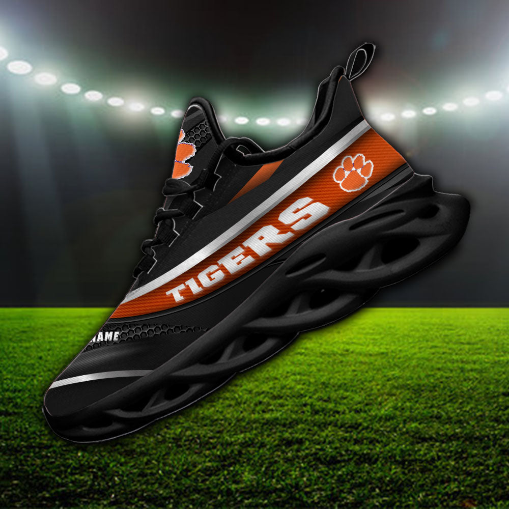 Ideafootwear Clemson Tigers NCAA Max Soul Shoes Sneakers For Men And Women