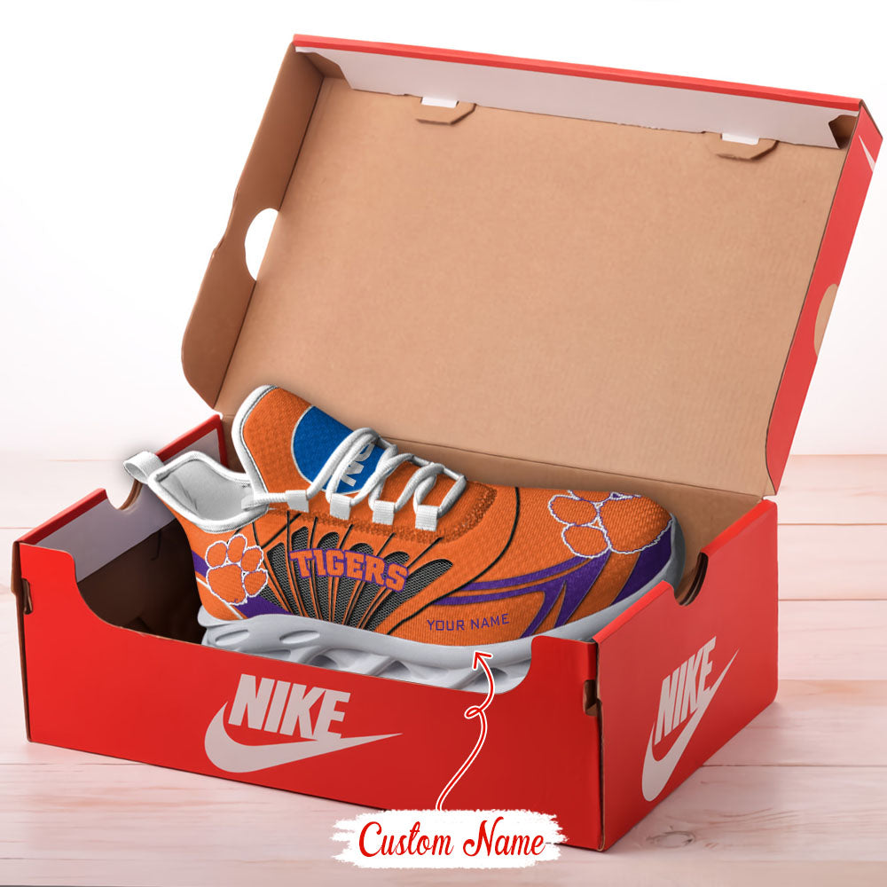 Ideafootwear Clemson Tigers NCAA Max Soul Shoes Sneakers For Men And Women