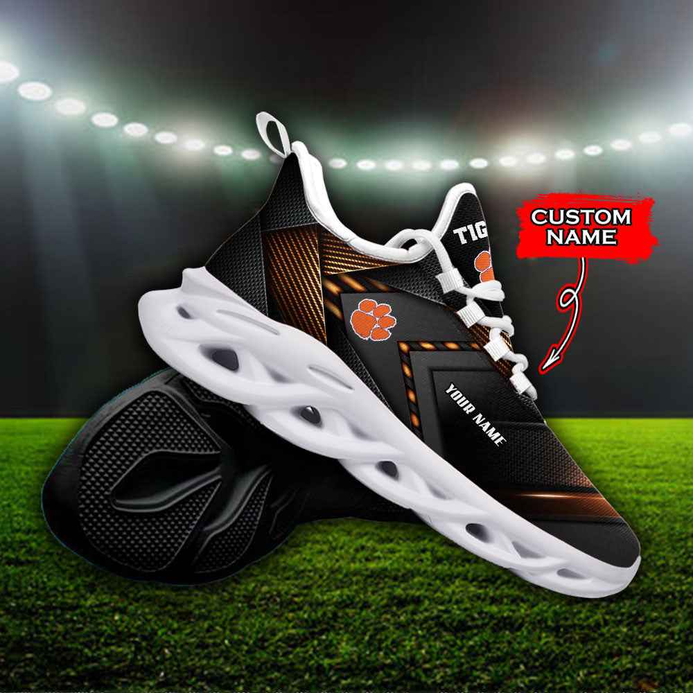 Ideafootwear Clemson Tigers NCAA Max Soul Shoes Sneakers For Men And Women
