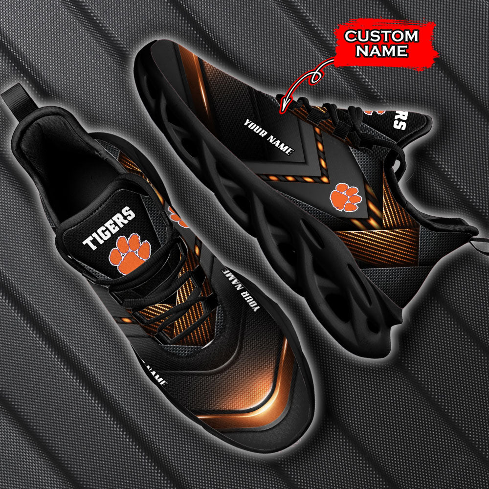 Ideafootwear Clemson Tigers NCAA Max Soul Shoes Sneakers For Men And Women