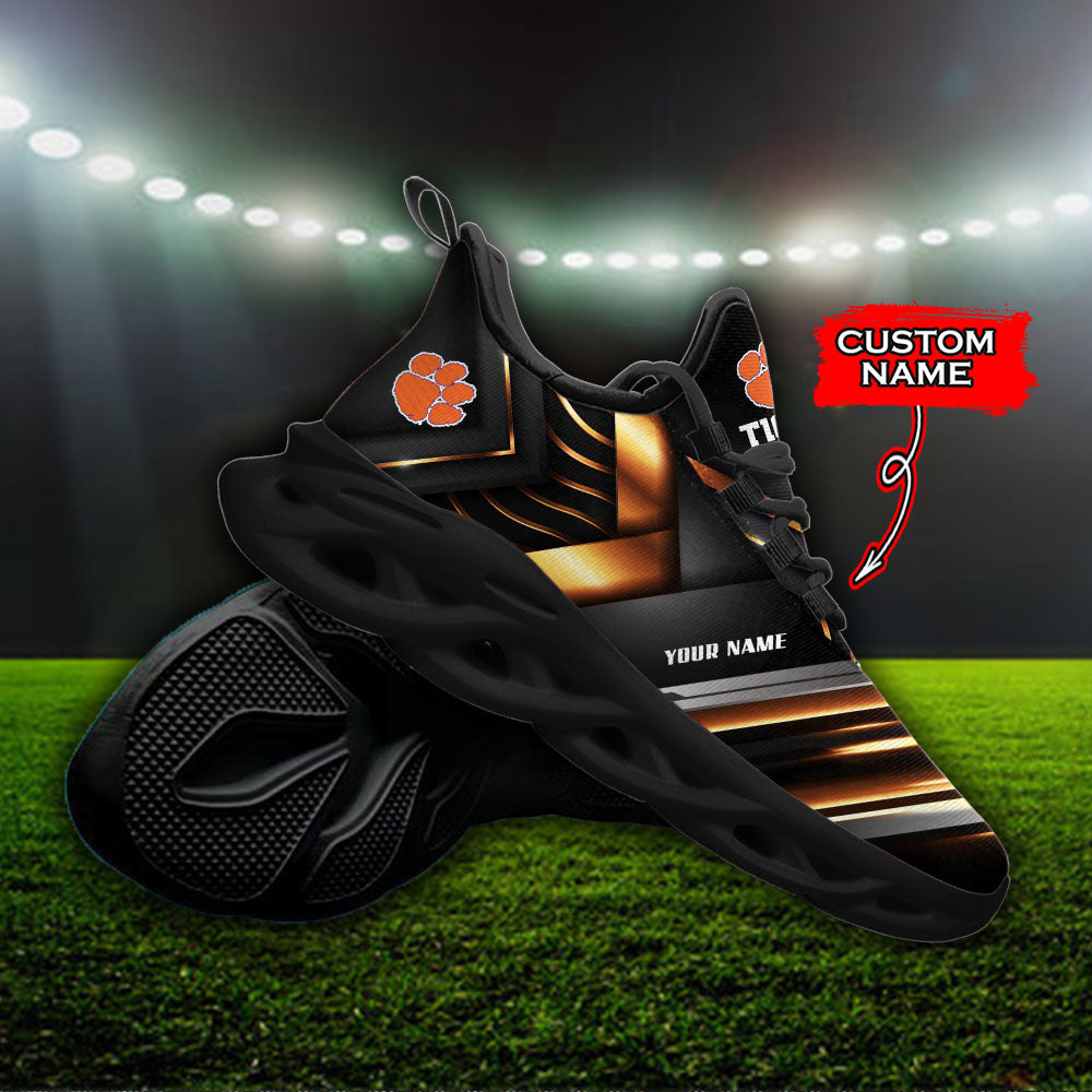 Ideafootwear Clemson Tigers NCAA Max Soul Shoes Sneakers For Men And Women
