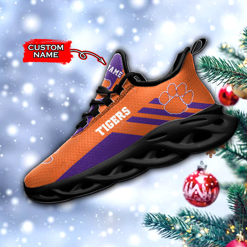 Ideafootwear Clemson Tigers NCAA Max Soul Shoes Sneakers For Men And Women