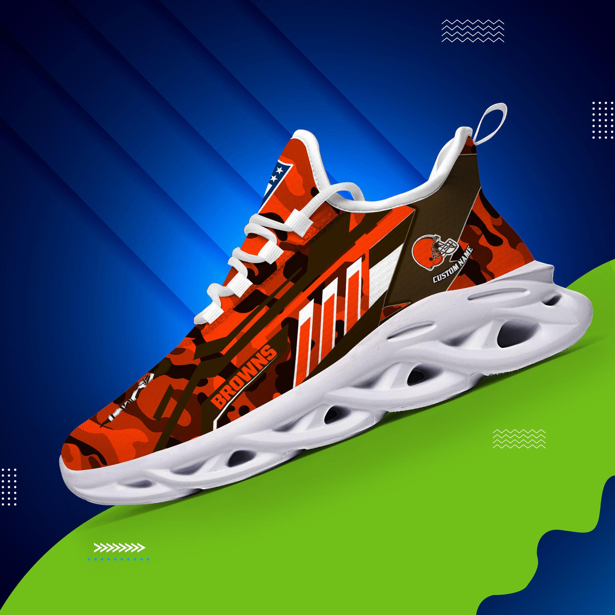 Ideafootwear Cleveland Browns Max Soul Shoes Sneakers For Men And Women