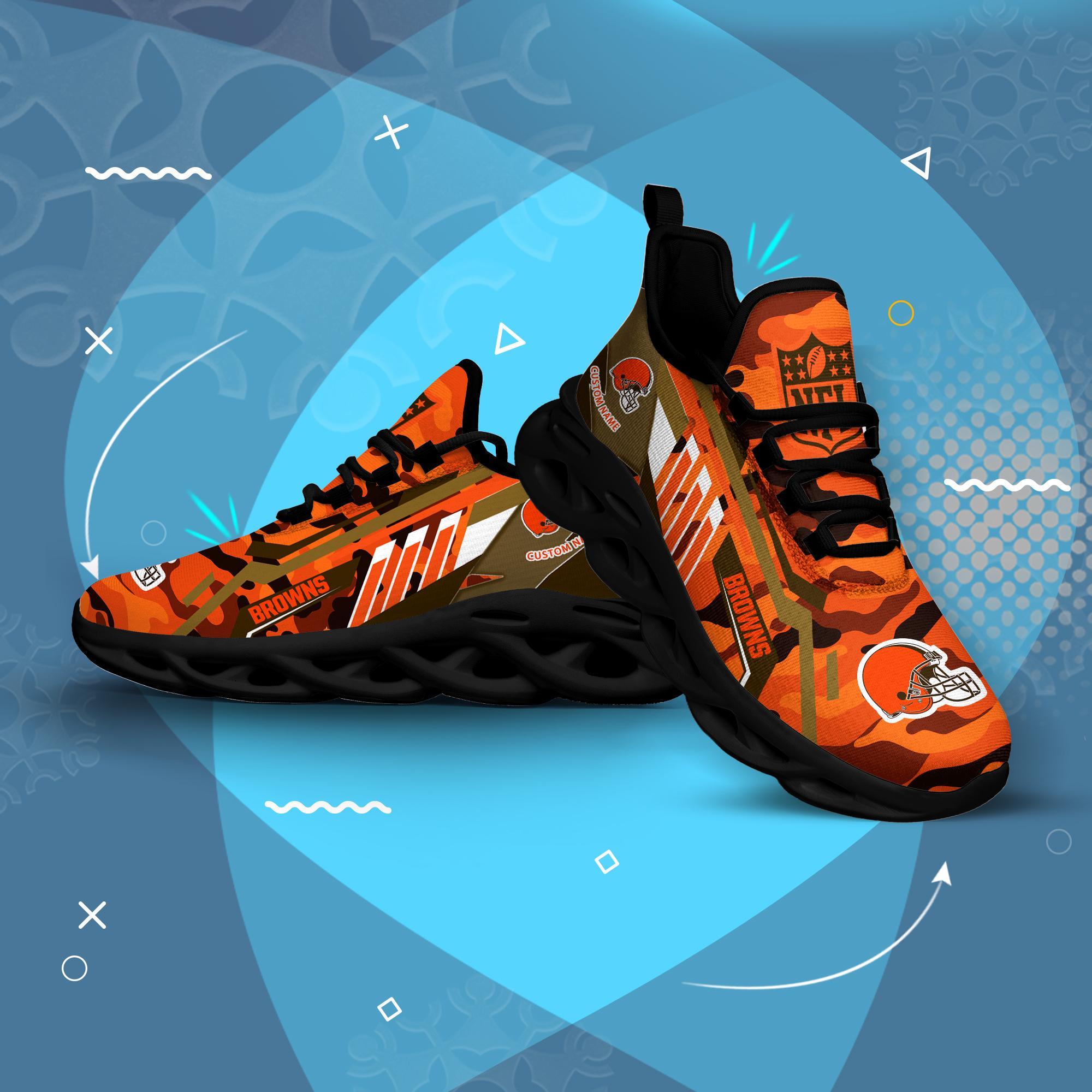 Ideafootwear Cleveland Browns Max Soul Shoes Sneakers For Men And Women