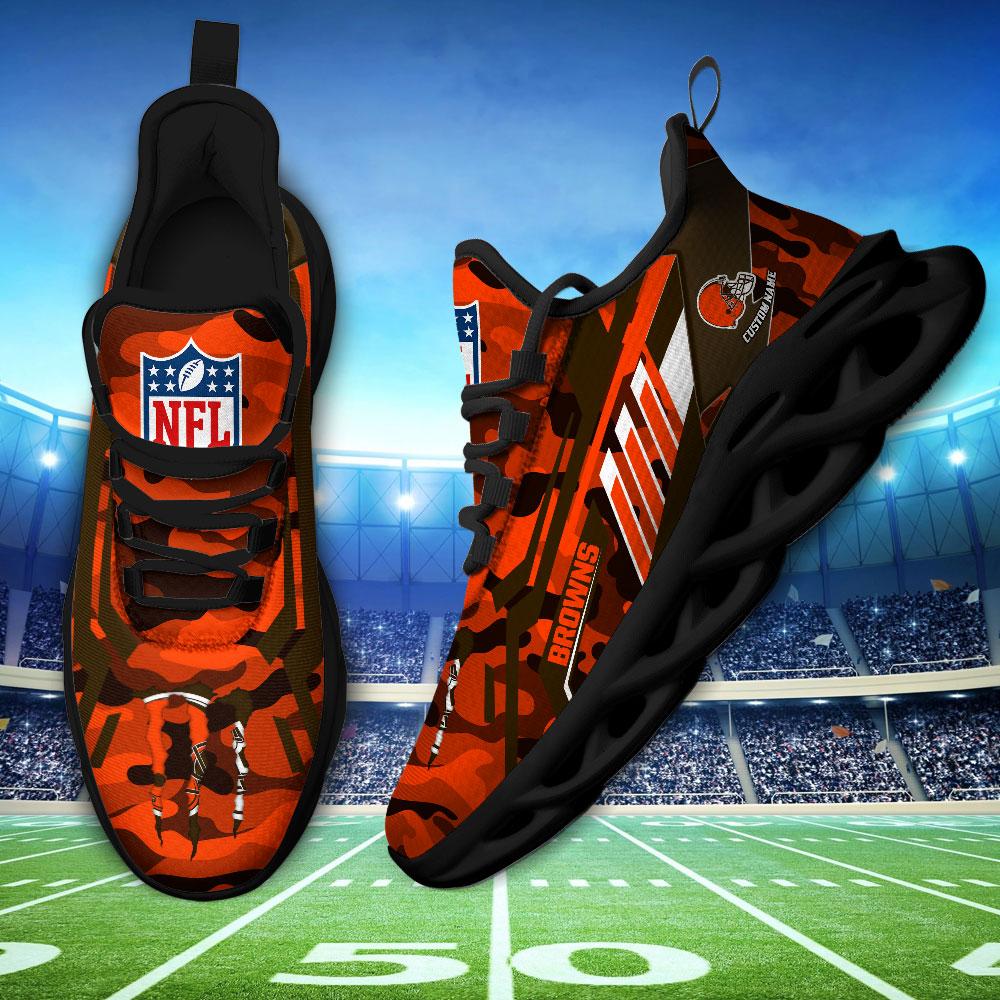 Ideafootwear Cleveland Browns Max Soul Shoes Sneakers For Men And Women