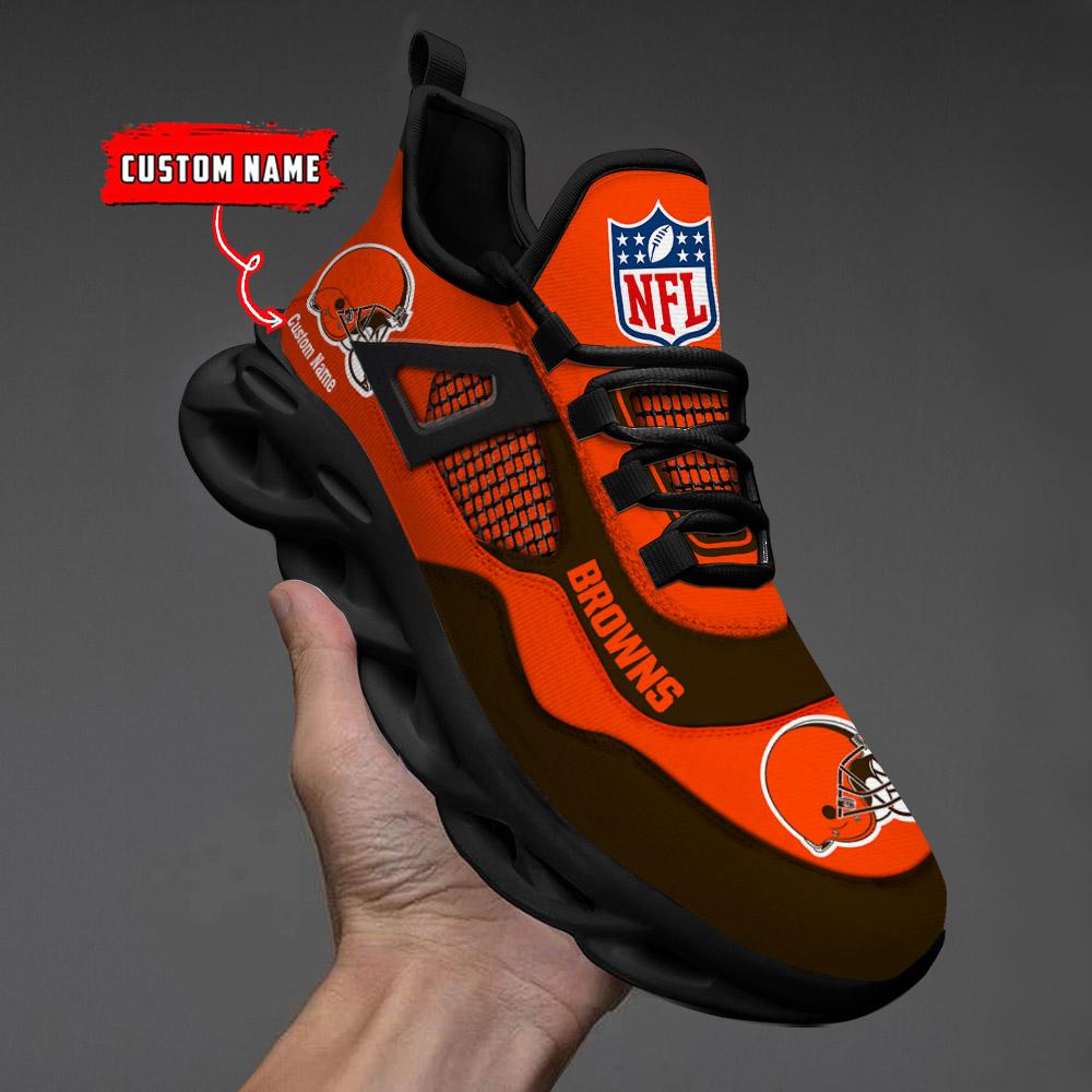 Ideafootwear Cleveland Browns Max Soul Shoes Sneakers For Men And Women