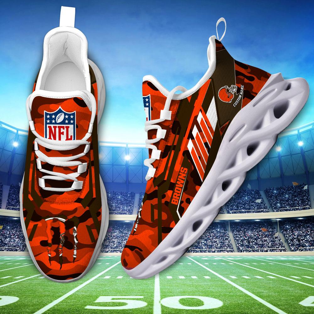 Ideafootwear Cleveland Browns Max Soul Shoes Sneakers For Men And Women
