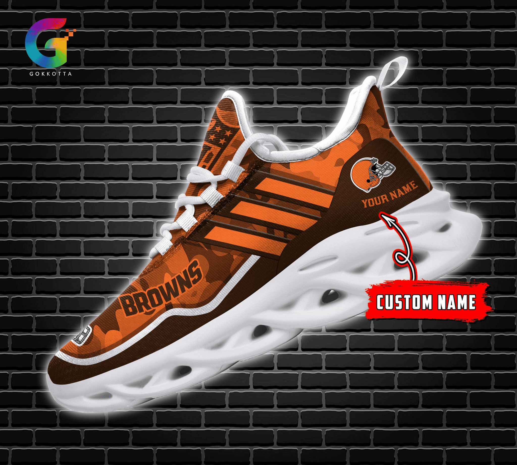 Ideafootwear Cleveland Browns Max Soul Shoes Sneakers For Men And Women