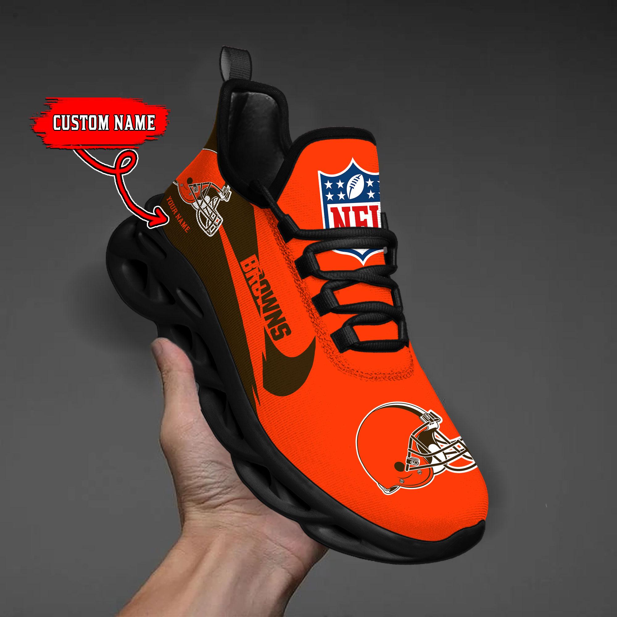 Ideafootwear Cleveland Browns Max Soul Shoes Sneakers For Men And Women