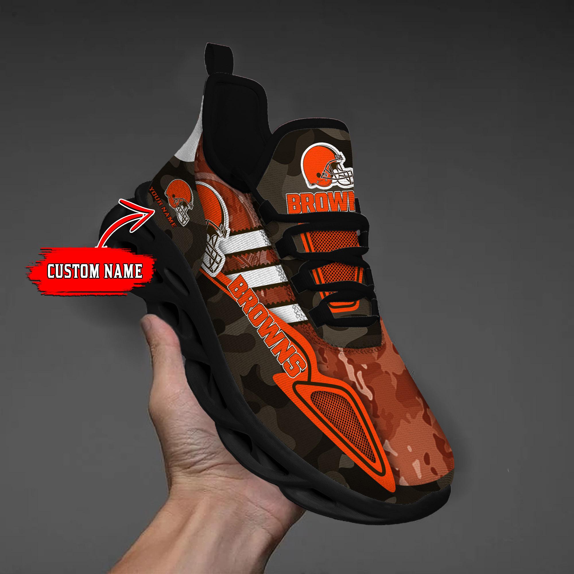 Ideafootwear Cleveland Browns Max Soul Shoes Sneakers For Men And Women