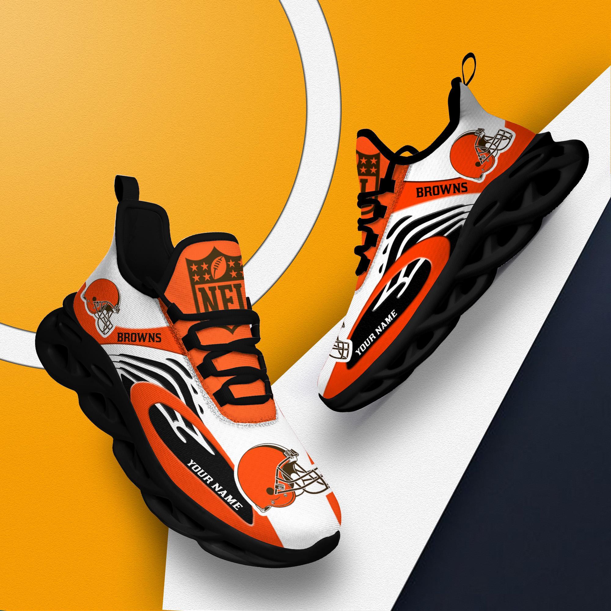 Ideafootwear Cleveland Browns Max Soul Shoes Sneakers For Men And Women