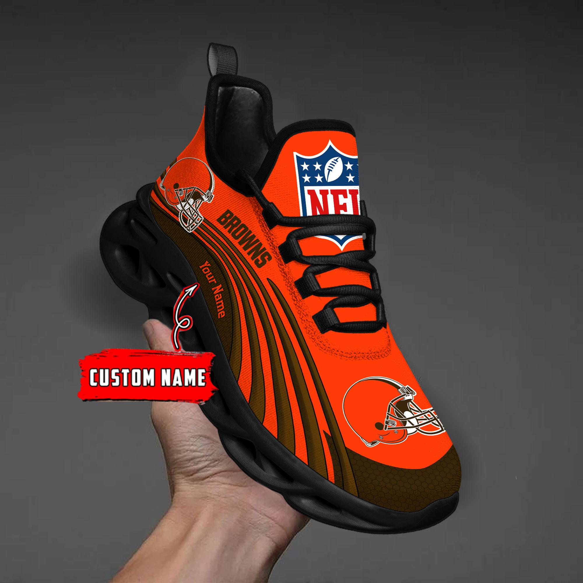 Ideafootwear Cleveland Browns Max Soul Shoes Sneakers For Men And Women