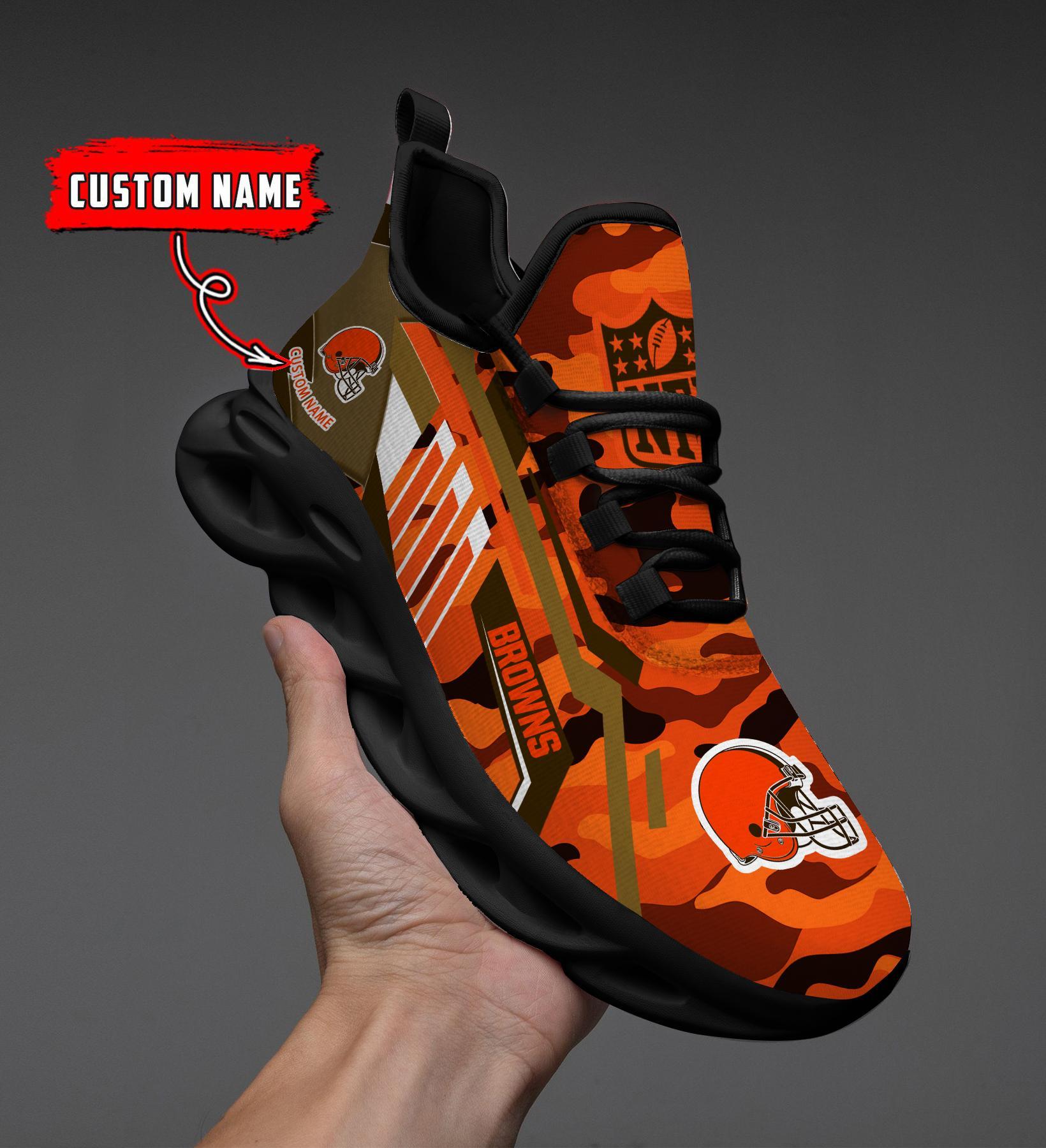 Ideafootwear Cleveland Browns Max Soul Shoes Sneakers For Men And Women