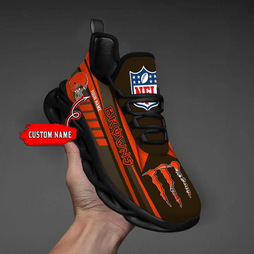Ideafootwear Cleveland Browns Max Soul Shoes Sneakers For Men And Women
