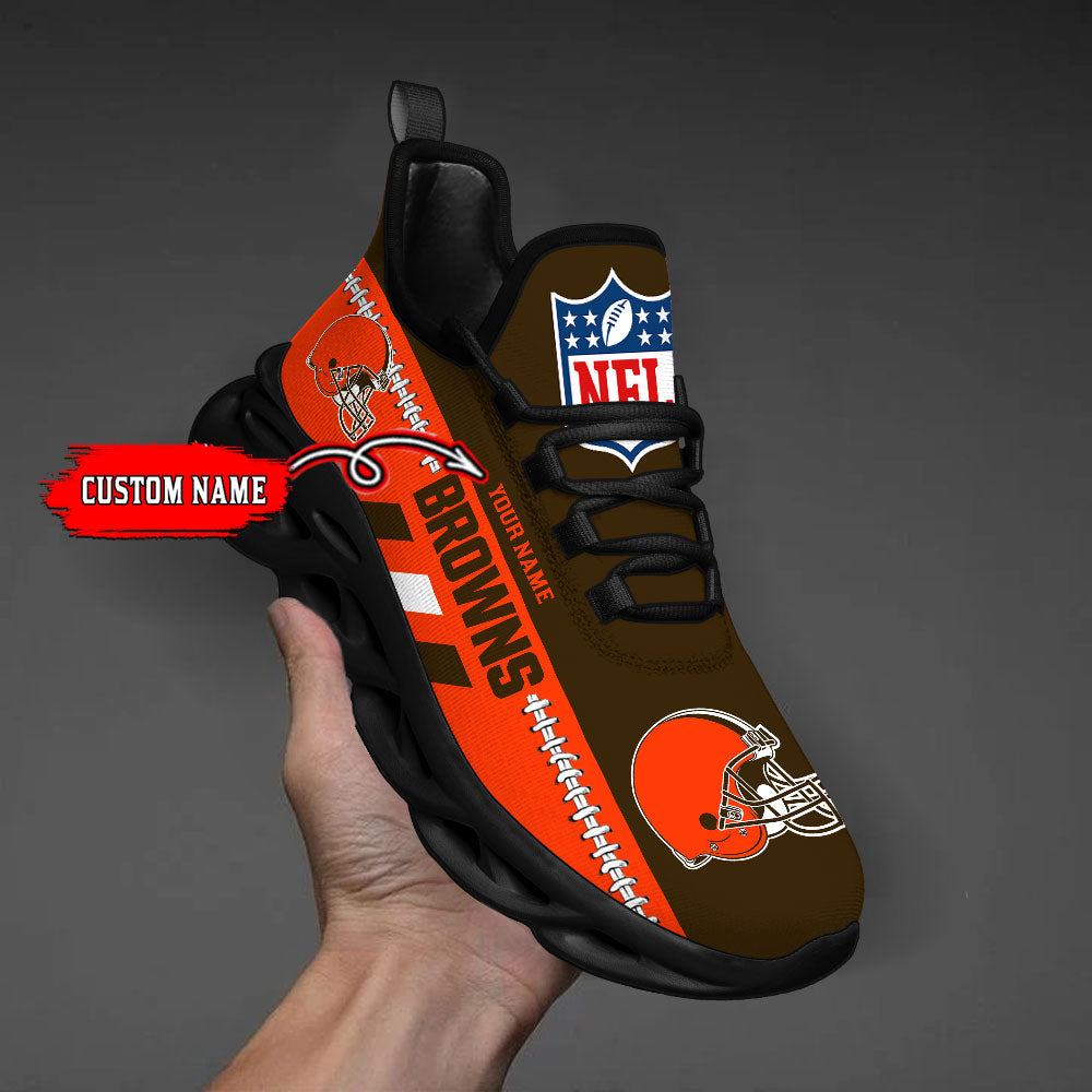 Ideafootwear Cleveland Browns Max Soul Shoes Sneakers For Men And Women