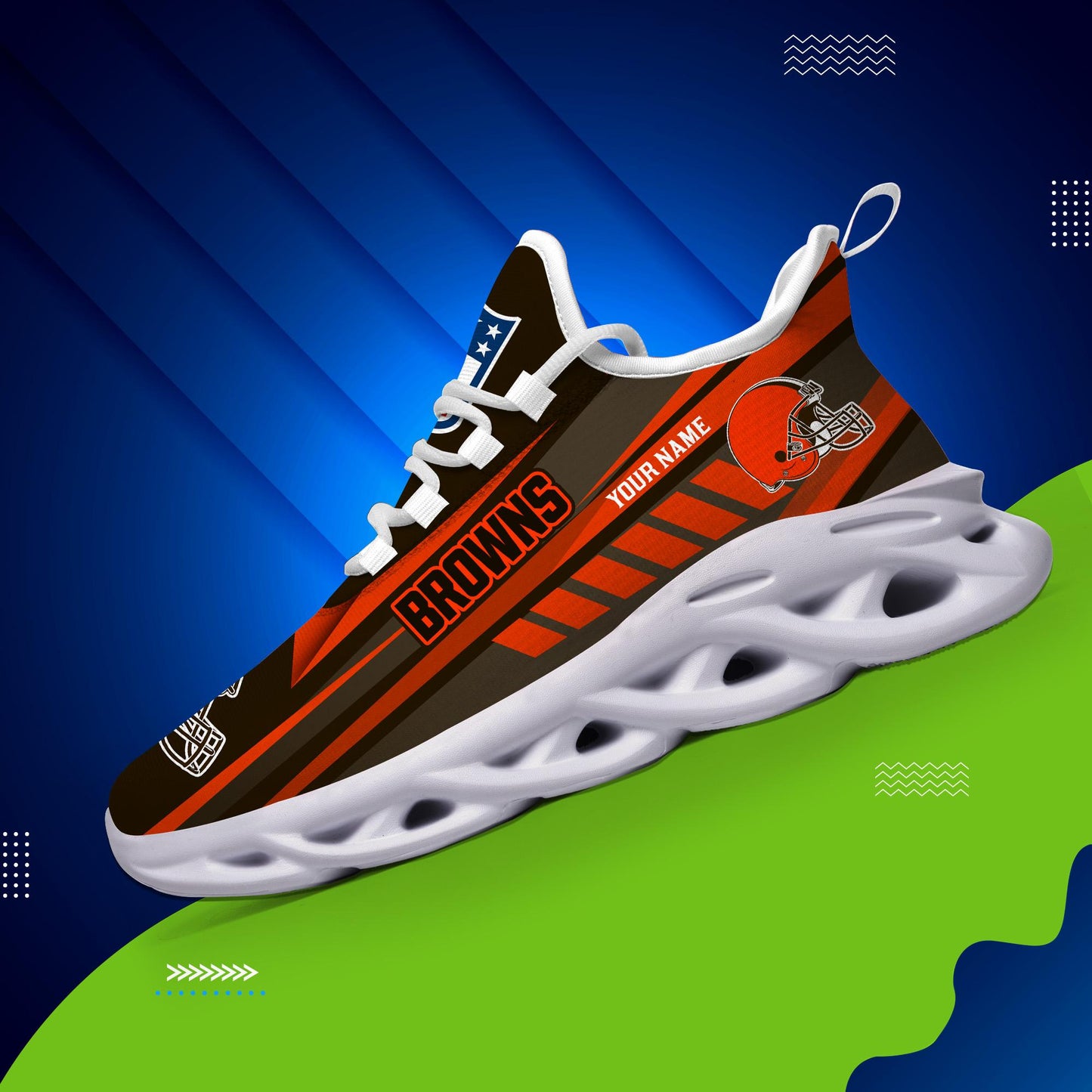Ideafootwear Cleveland Browns Max Soul Shoes Sneakers For Men And Women