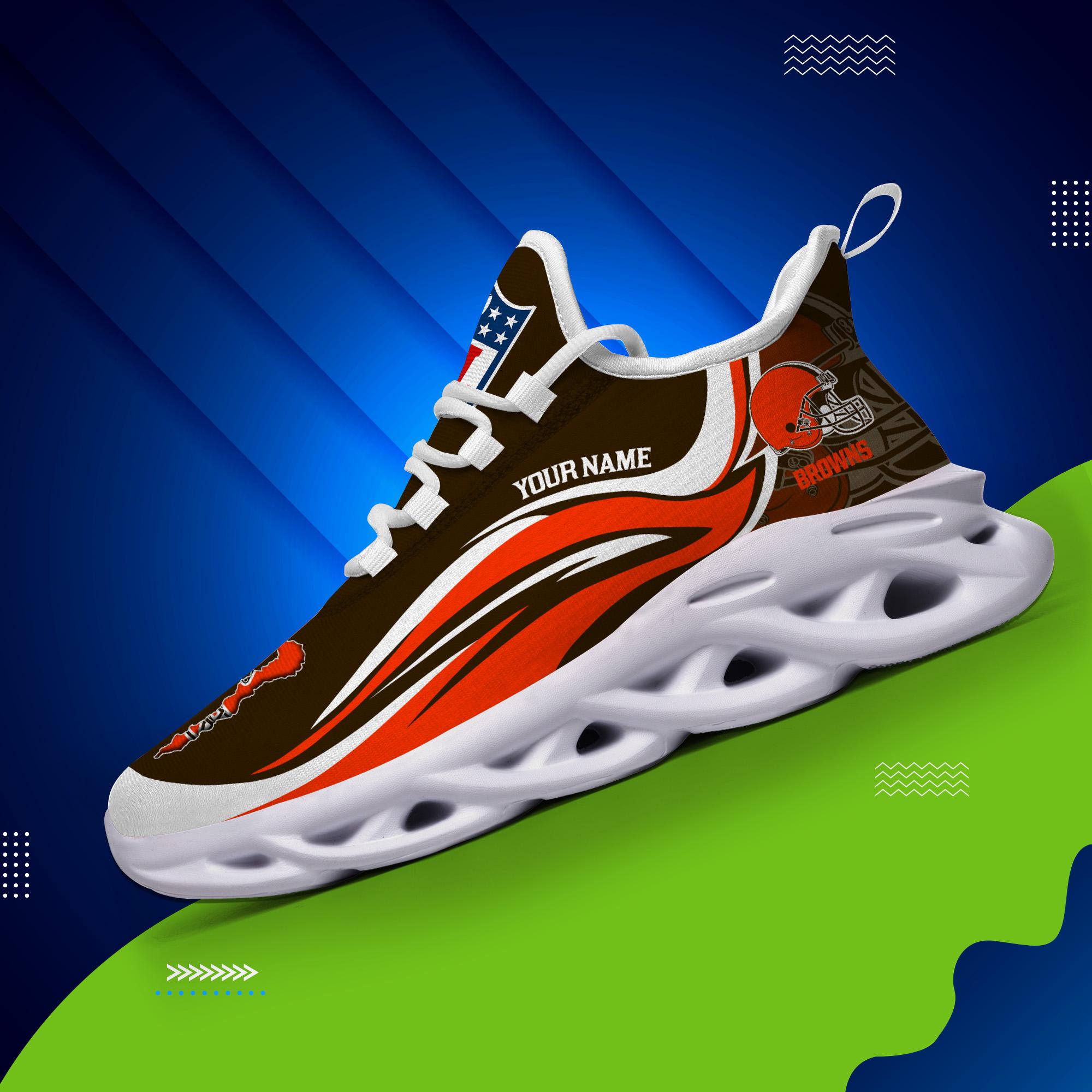 Ideafootwear Cleveland Browns Max Soul Shoes Sneakers For Men And Women