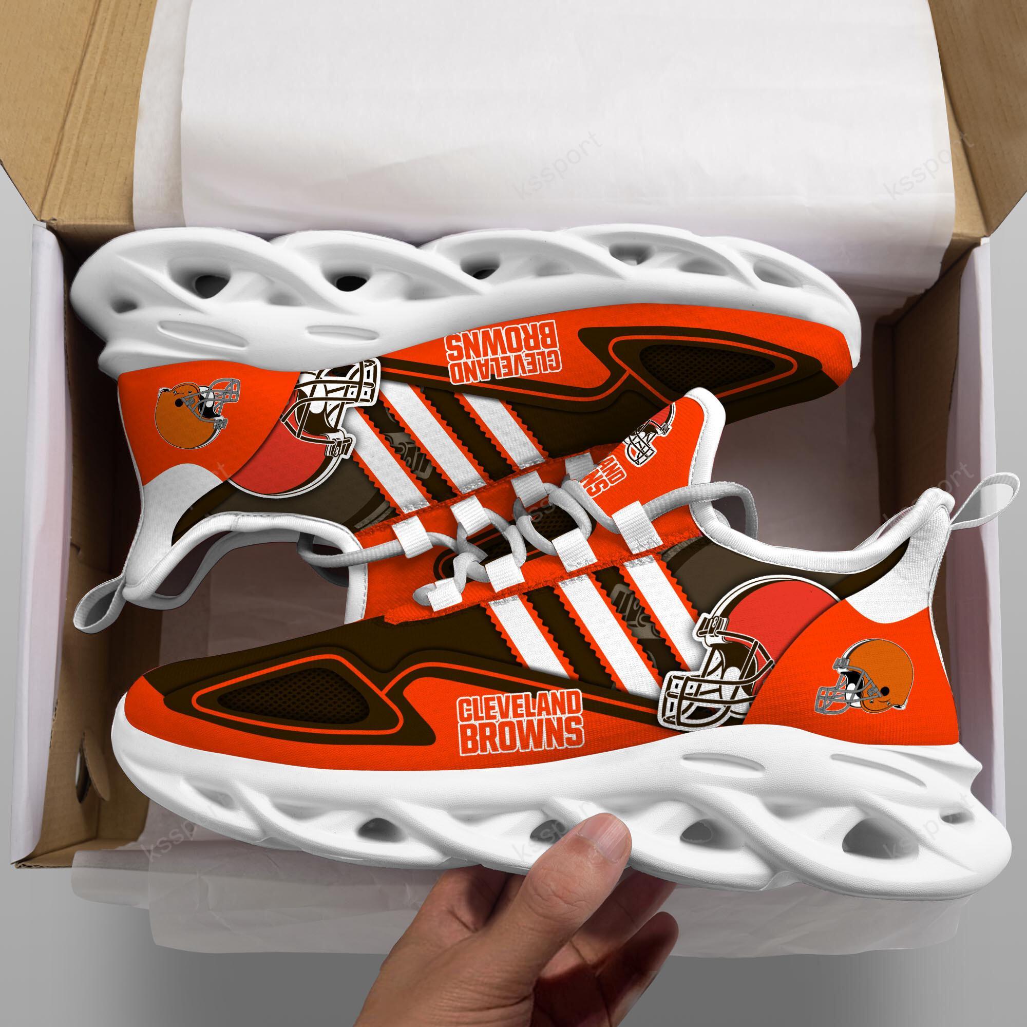 Ideafootwear Cleveland Browns Max Soul Shoes Sneakers For Men And Women