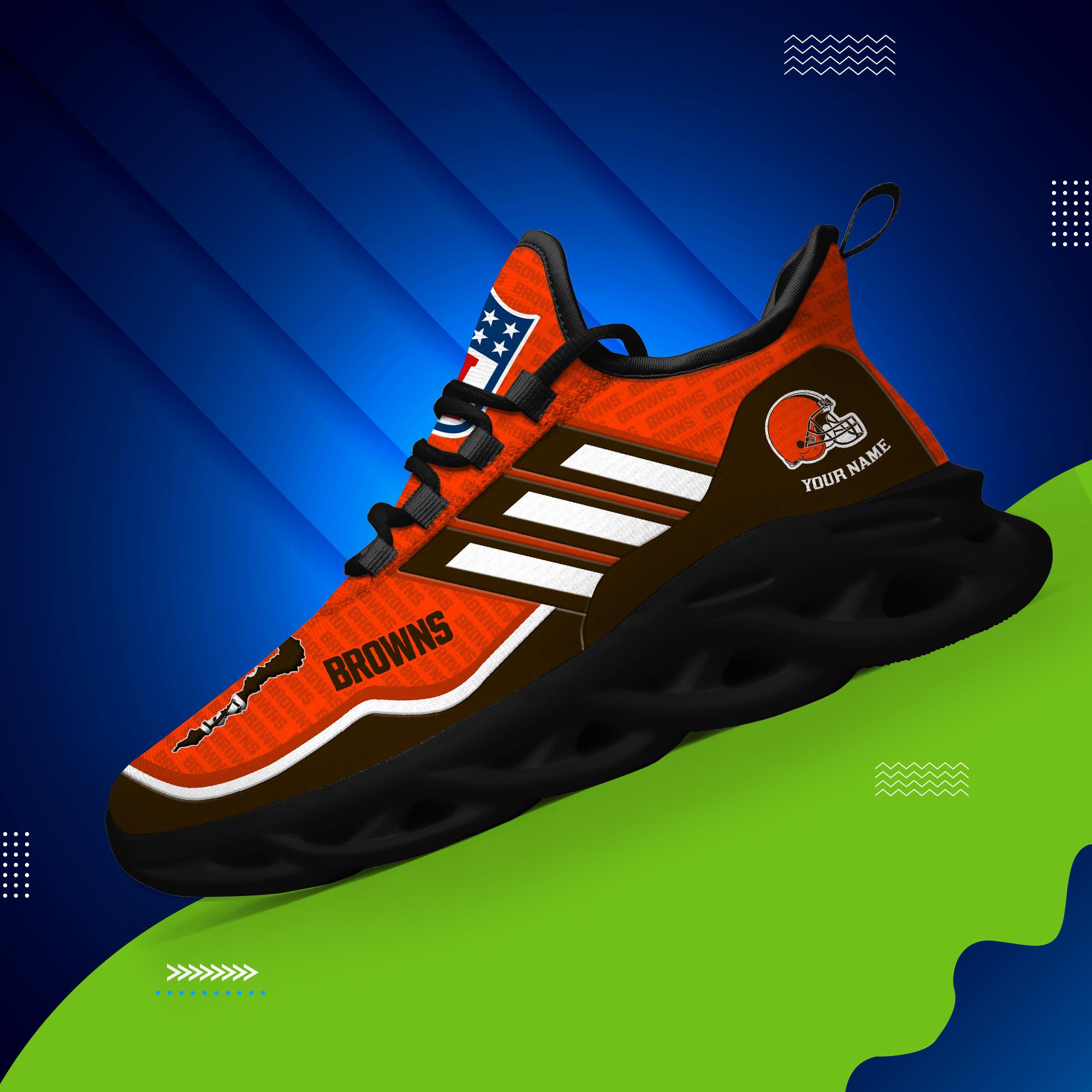 Ideafootwear Cleveland Browns Max Soul Shoes Sneakers For Men And Women