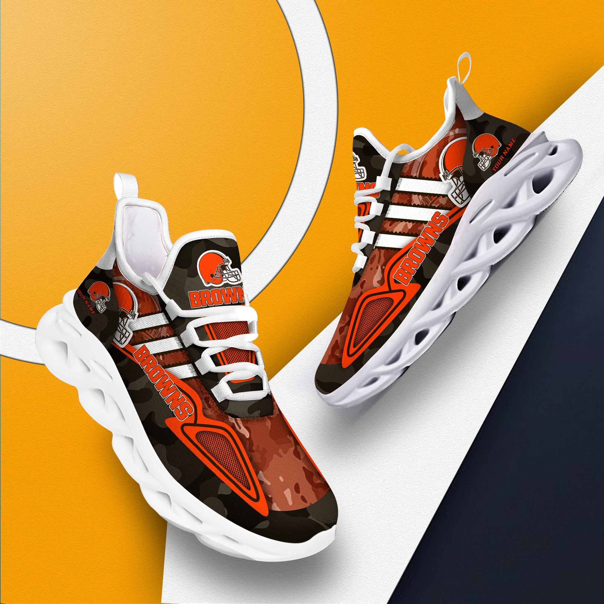 Ideafootwear Cleveland Browns Max Soul Shoes Sneakers For Men And Women