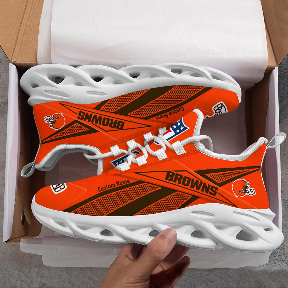 Ideafootwear Cleveland Browns Max Soul Shoes Sneakers For Men And Women