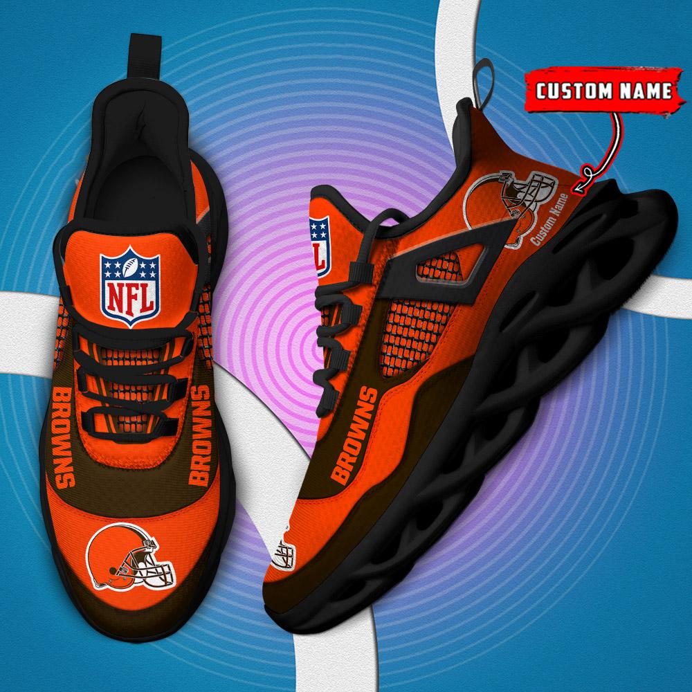 Ideafootwear Cleveland Browns Max Soul Shoes Sneakers For Men And Women