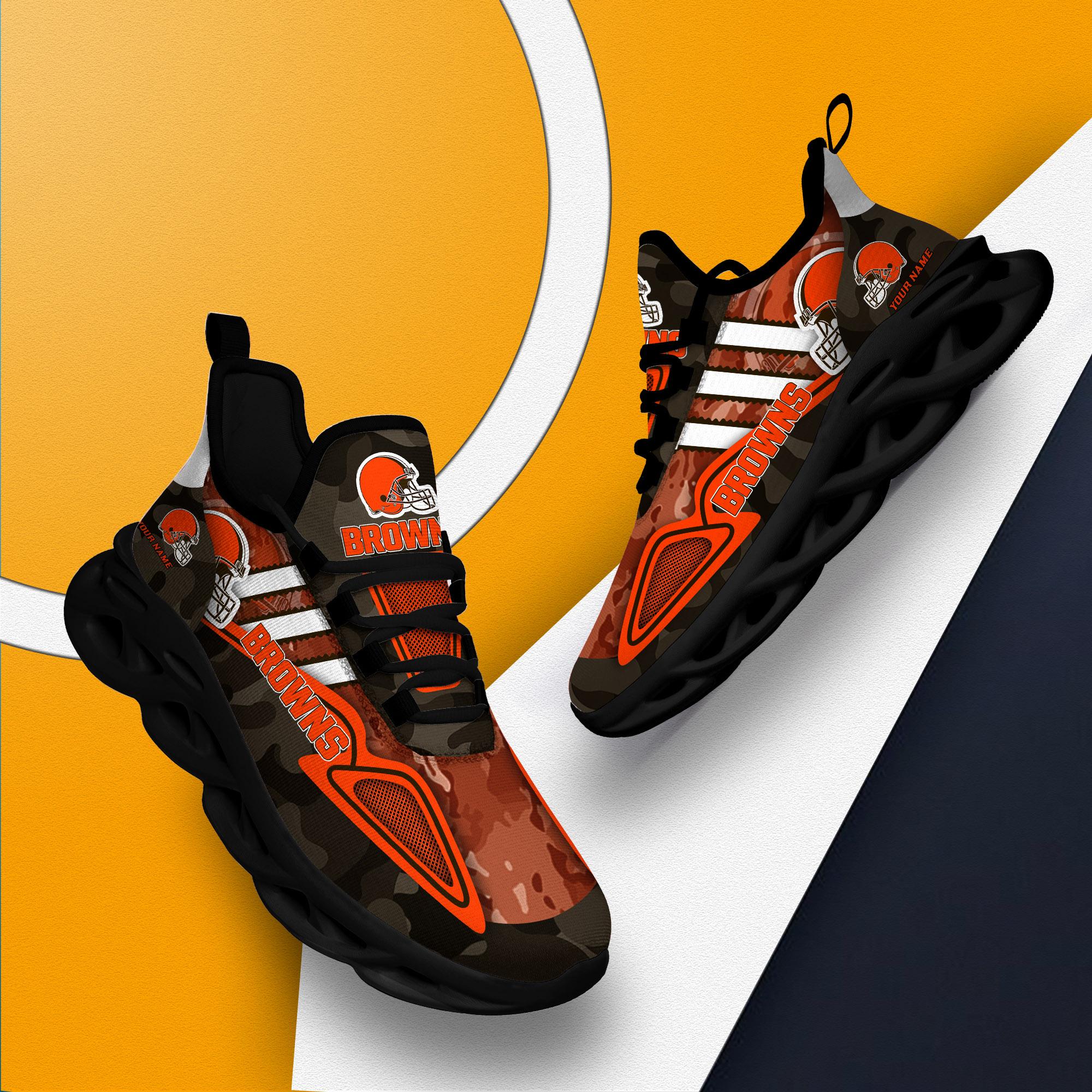 Ideafootwear Cleveland Browns Max Soul Shoes Sneakers For Men And Women