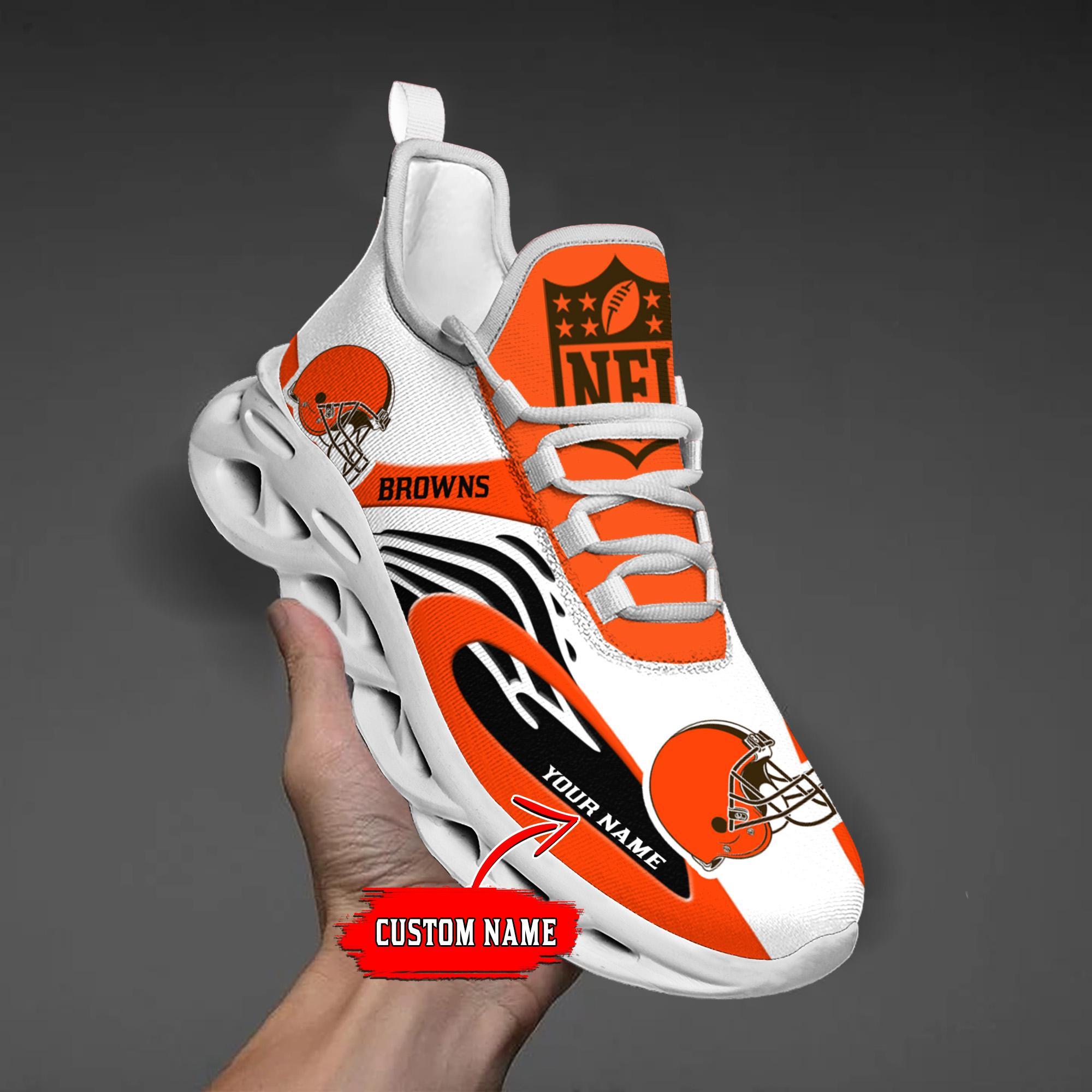 Ideafootwear Cleveland Browns Max Soul Shoes Sneakers For Men And Women