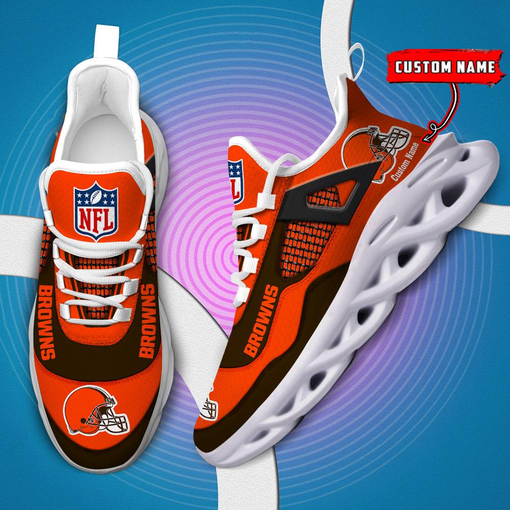 Ideafootwear Cleveland Browns Max Soul Shoes Sneakers For Men And Women