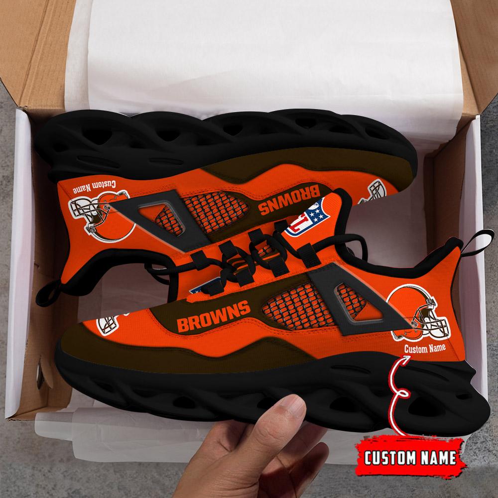 Ideafootwear Cleveland Browns Max Soul Shoes Sneakers For Men And Women