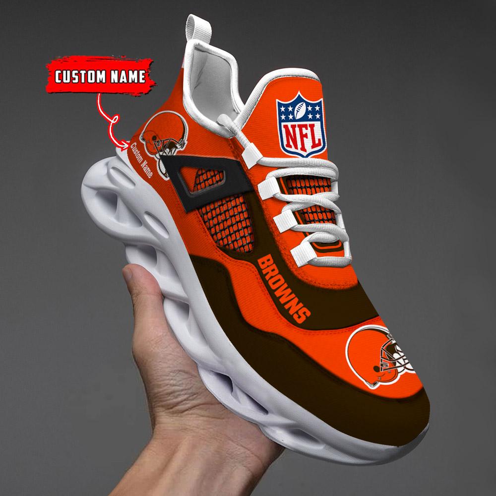 Ideafootwear Cleveland Browns Max Soul Shoes Sneakers For Men And Women