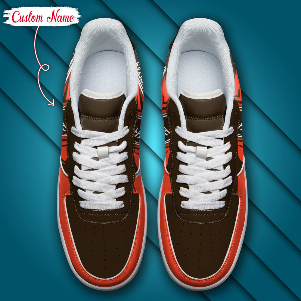 Ideafootwear Cleveland Browns NFL Air Low-Top Sneakers Shoes For Men And Women