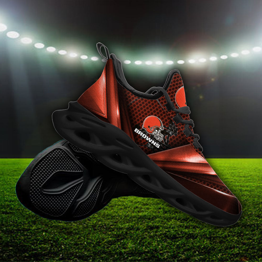 Ideafootwear Cleveland Browns NFL Max Soul Shoes Sneakers For Men And Women