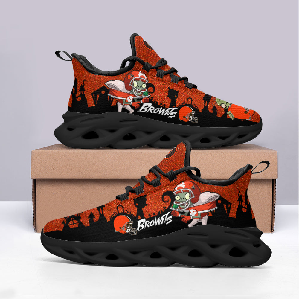Ideafootwear Cleveland Browns NFL Max Soul Shoes Sneakers For Men And Women