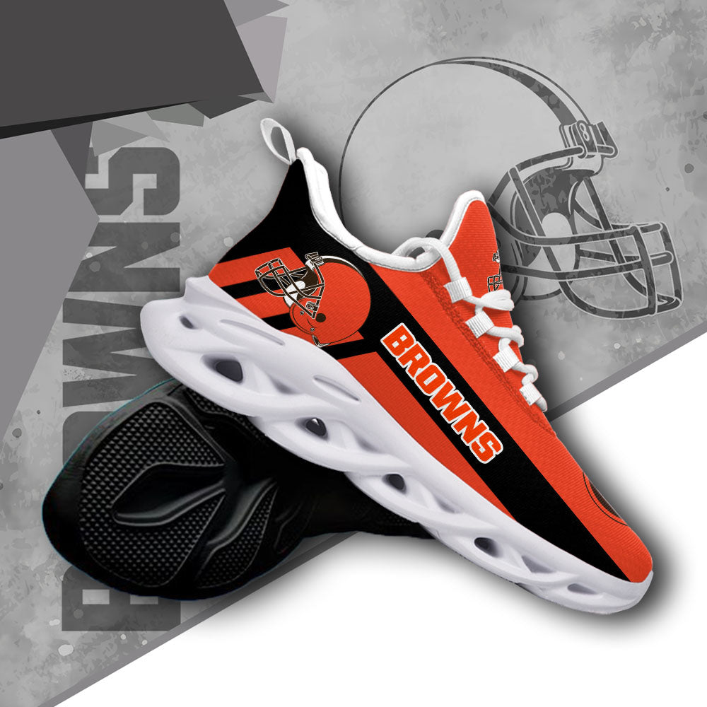Ideafootwear Cleveland Browns NFL Max Soul Shoes Sneakers For Men And Women