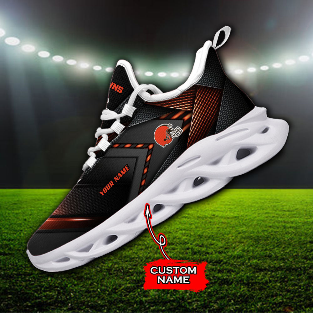 Ideafootwear Cleveland Browns NFL Max Soul Shoes Sneakers For Men And Women